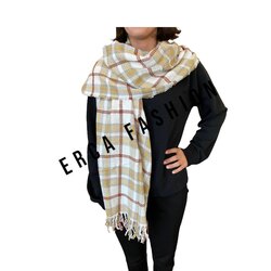 PÜSKÜLLÜ CAMEL- BORDO KALIN OMUZ ŞALI