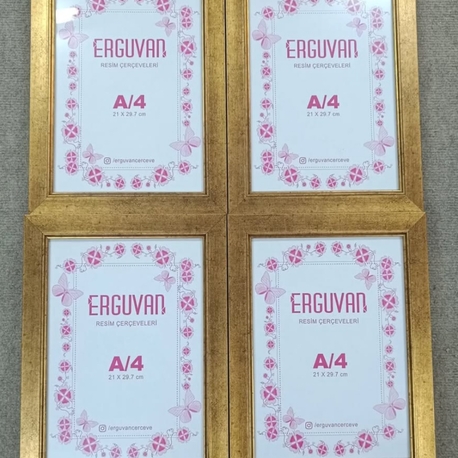 A4 Çerçeve Seti 4lü 