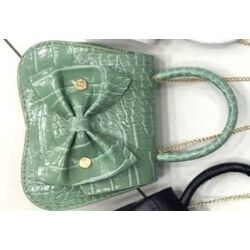 Çocuk Çantası Kroko Mint yeşili