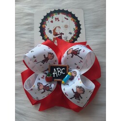 Kırmızı ABC Kara Tahta Pens Okul Tokası