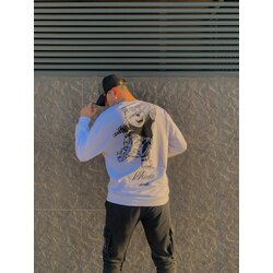 |NoStress| Dövmeli Winnie the Poo Baskılı Oversize Sweat