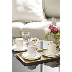 English home 6 li fincan takımı gold