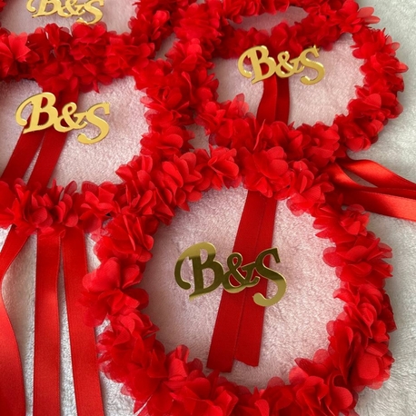 Lasergeschnittenes, florales Brautjungfern-Tamburin | EW-292660