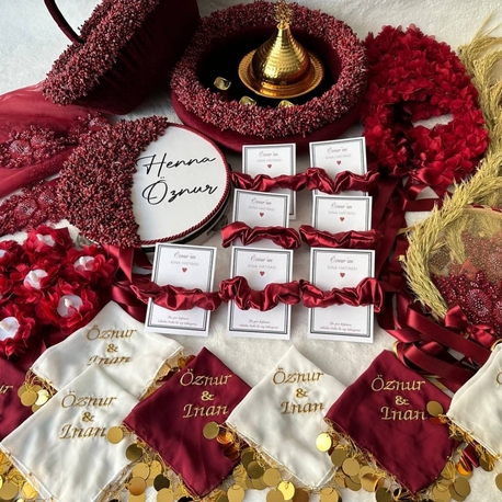 Braut und Bräutigam Hennaset – Bohem Kristall Kollektion| EW-292639