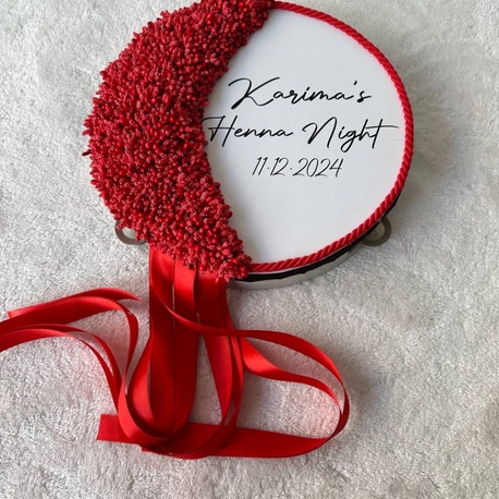 Personalisierter Braut-Def im Knospen-Design mit speziellem Fotodruck | EW-292685