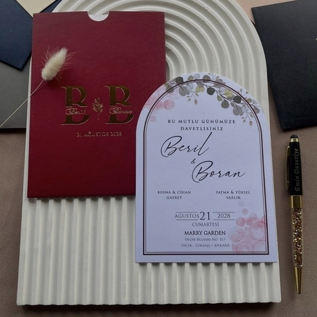 50xPersonalisierte handgefertigte Einladungen für Hochzeit, Verlobung und Verlobungsfei | EW-292723