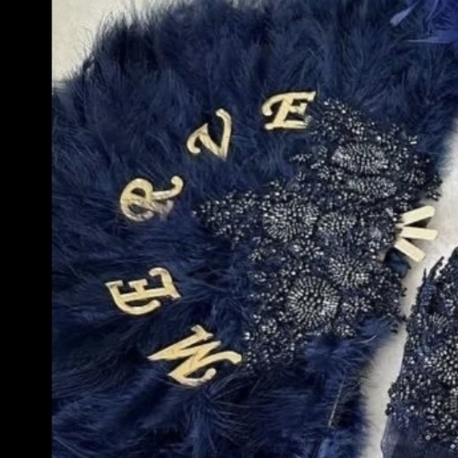Personalisierter Braut- und Brautjungfern-Fächer in gewünschter Farbe | EW-292814