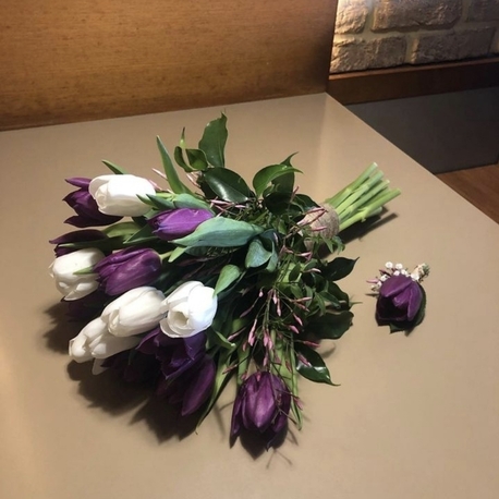 Personalisierter Brautstrauß+Ansteckblume | EW-292895