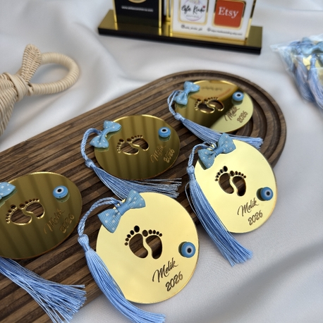 20 Plexiglas-Babysouvenir mit Nazar-Amulett | EW-292965