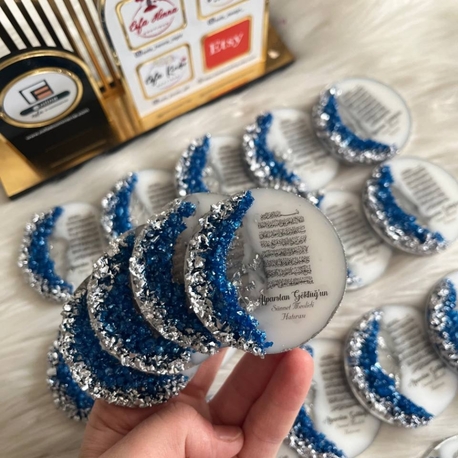 20 Handgefertigter Epoxid-Souvenir-Magnet mit Steinen | EW-292888
