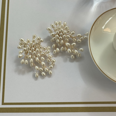 İNCİ DETAY GOLD KÜPE