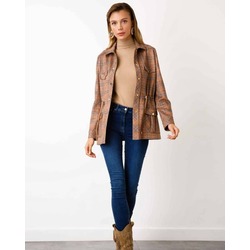 Ekol ekose camel çıtçıtlı trençkot 6113.1