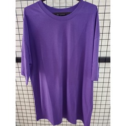 Oversize mor basic tişört 