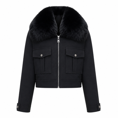 Crop Cashmere Jacket