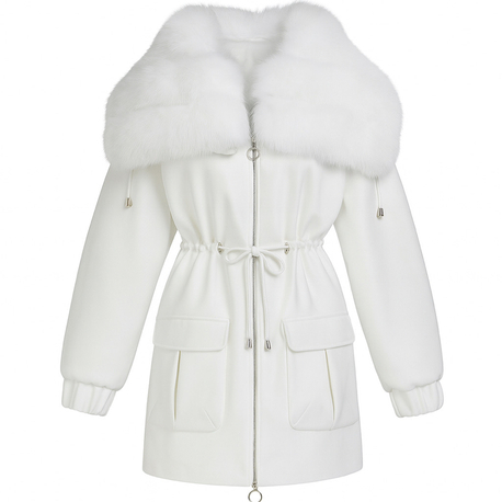Velvet Touch Cashmere Fur Coat