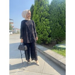 Siyah dantel takım 