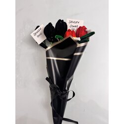 Kırmızı ve siyah güller 