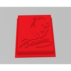 Mustafa Kemal Atatürk imzalı silüet mühür ve kesme