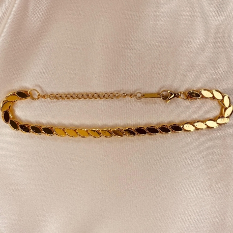Arpa Zincir Gold Bileklik