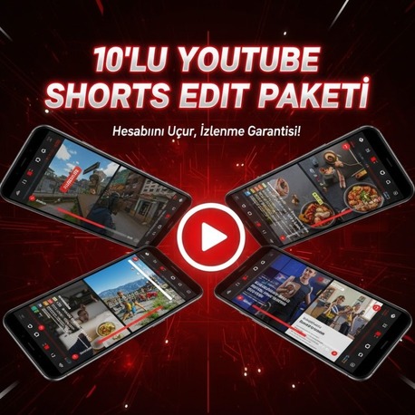 Stratejik YouTube Shorts Edit Paketi (10 Video)