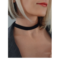 Bohem Kadife Siyah Tasma Choker Kolye - 1099