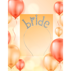 Bride Metal Kristal Taşlı Taç Bekarlığa Veda Nedime Tacı - 1165