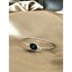 zircon siyah taşlı bileklik