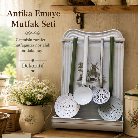 Fransız Emaye mutfak seti