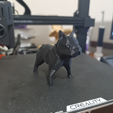 Bulldog Figürü low poly 