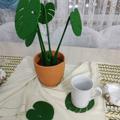 Monstera Plant Bardak Altlığı 