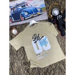 Unisex Bus 00 Baskılı Oversize T-Shirt
