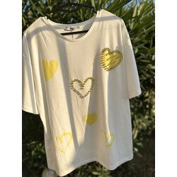 Taş Detay Oversize Tişört 