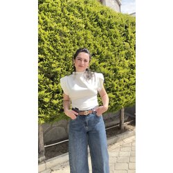 Marka model vatkalı bluz 
