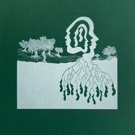 ‘Roots I’ Serigrafi Baskı