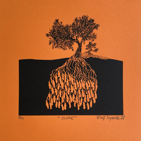 ‘Olive’ Serigrafi Baskı