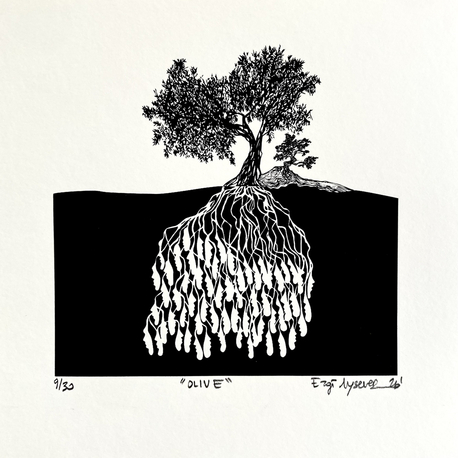 ‘Olive’ Serigrafi Baskı