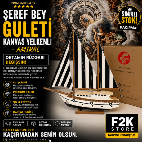 Şeref Bey Guleti Kanvas Yelkenli - Amiral