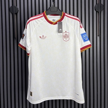 Spain Retro White Premium Jersey