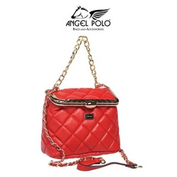 ANGEL POLO KIRMIZI ZİNCİR ASKILI ÇANTA