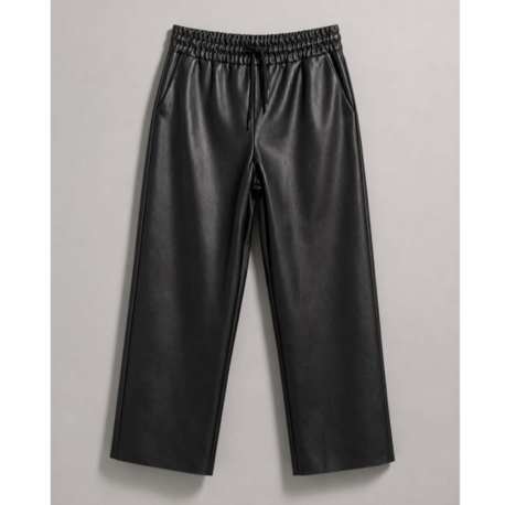 Noir Flow Leather Pants