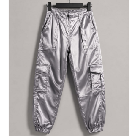 Chrome Pulse Cargo Joggers