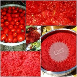 Domates Salçası (Makina Çekimi Değil, Elekten Geçirilerek Güneşte Kurutulmuştur.) 1 Kg