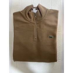LACOSTE YARIM FERMUARLI KAHVERENGİ TRİKO 