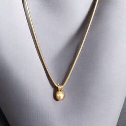 Çelik Gold Top Kolye