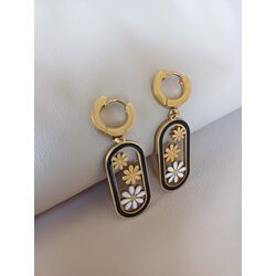 ÇELİK GOLD PAPATYALI KÜPE