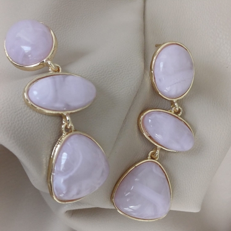 LİLA TAŞLI JEWELRY KÜPE