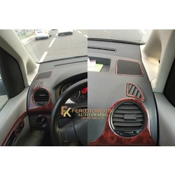 Volkswagen Caddy Full Set Maun Gül Desen Torpido Maun Kaplama (Gül Desenli Maun)