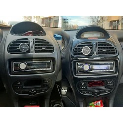 Peugeot 206 - 1998-2000 8 Parça Parlak Siyah Konsol Ve Trim Kaplama,Maun Kaplama (Parlak Siyah)