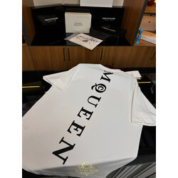 Alexander McQueen logo print T-shirt (beyaz)