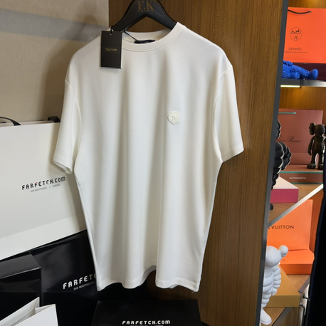 Tom Ford Deri Logo T-shirt ( İthal-Ütü İstemez-NFC Aktif) 